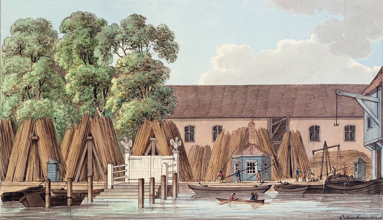 A régi acéludvar, 1798 alkotó: Charles Tomkins
