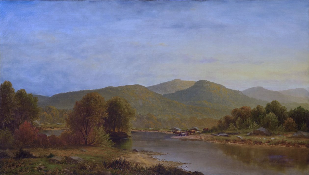 Kilátás a Pemigewasset folyóra, New Hampshire alkotó: Charles Wilson Knapp