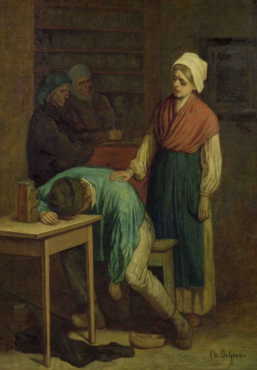 A részeg alkotó: Charles de Groux
