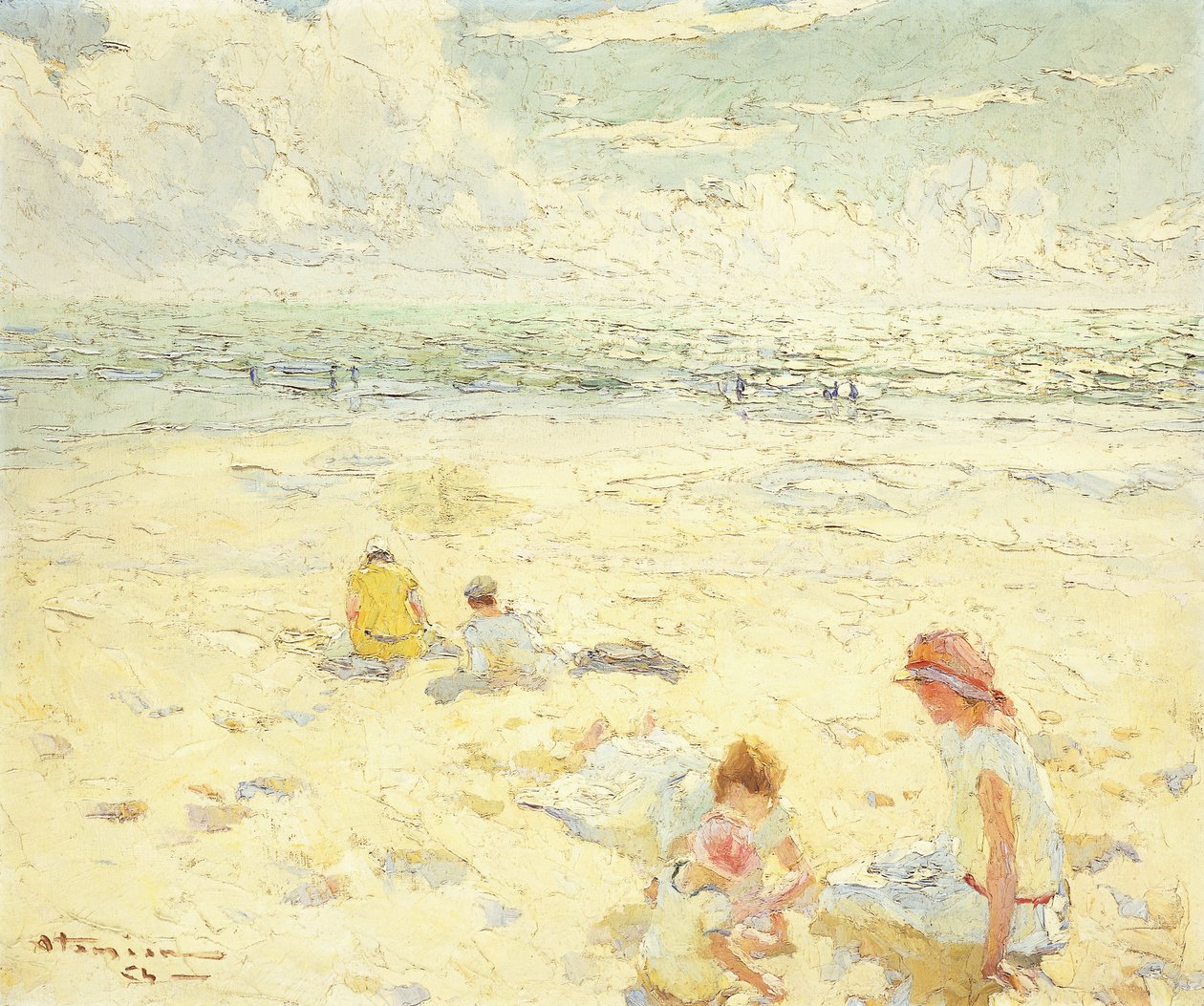 A strand; La Plage alkotó: Charles Garabed Atamian