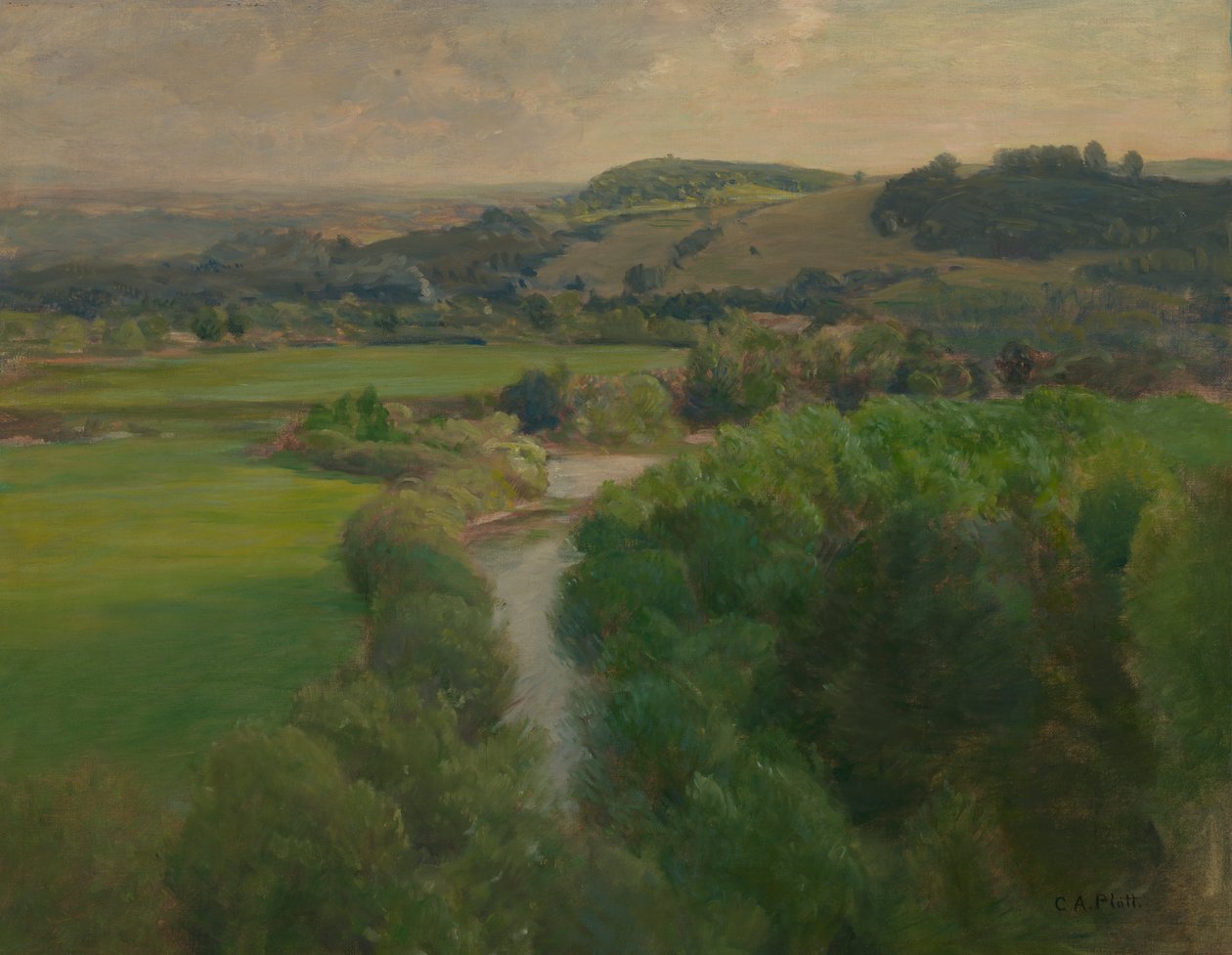 Cornish táj, 1919. alkotó: Charles A. Platt