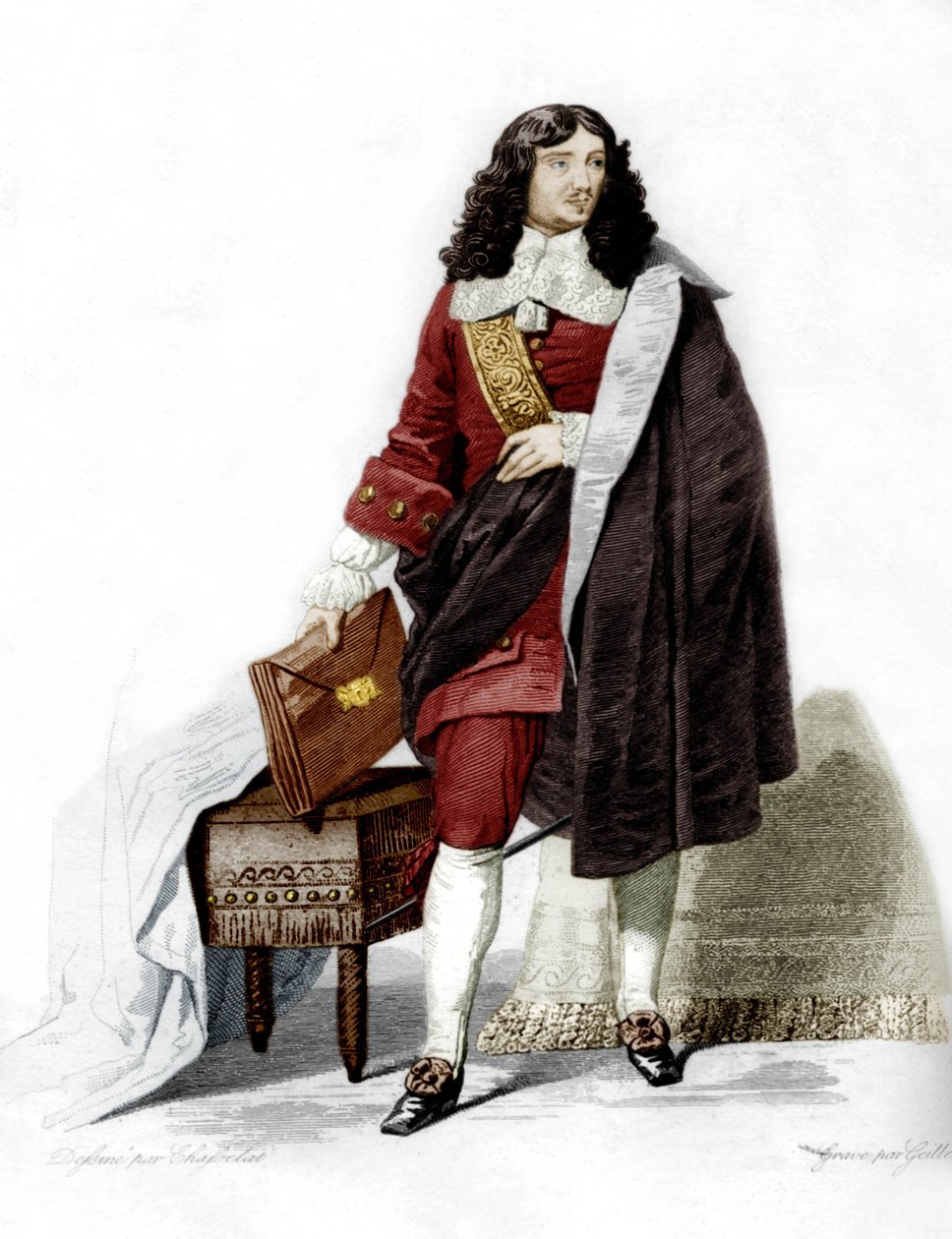 Jean-Baptiste Colbert alkotó: Charles Abraham (after) Chasselat