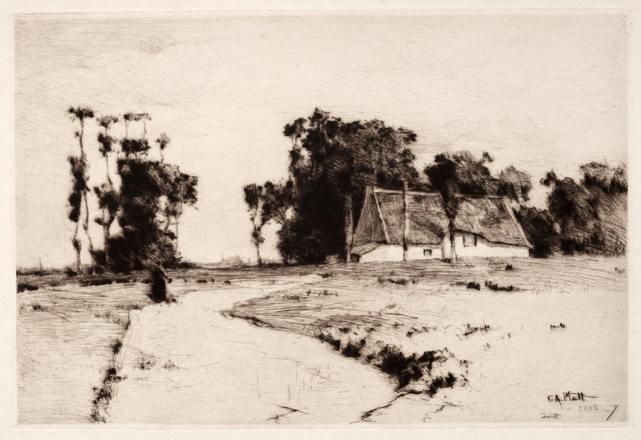 Bretagne Trees, 1885-1887. alkotó: Charles Adams Platt