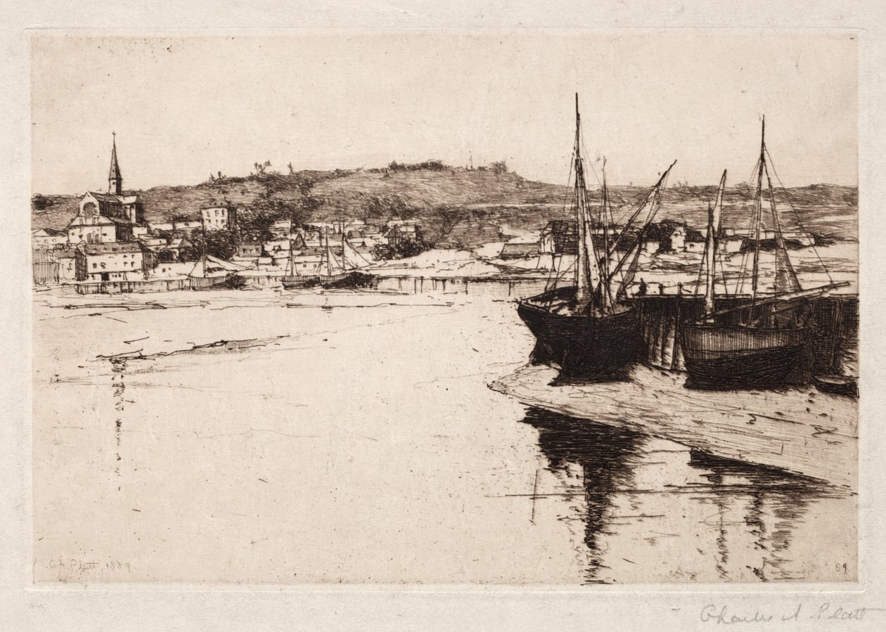 Trouville, 1889. alkotó: Charles Adams Platt