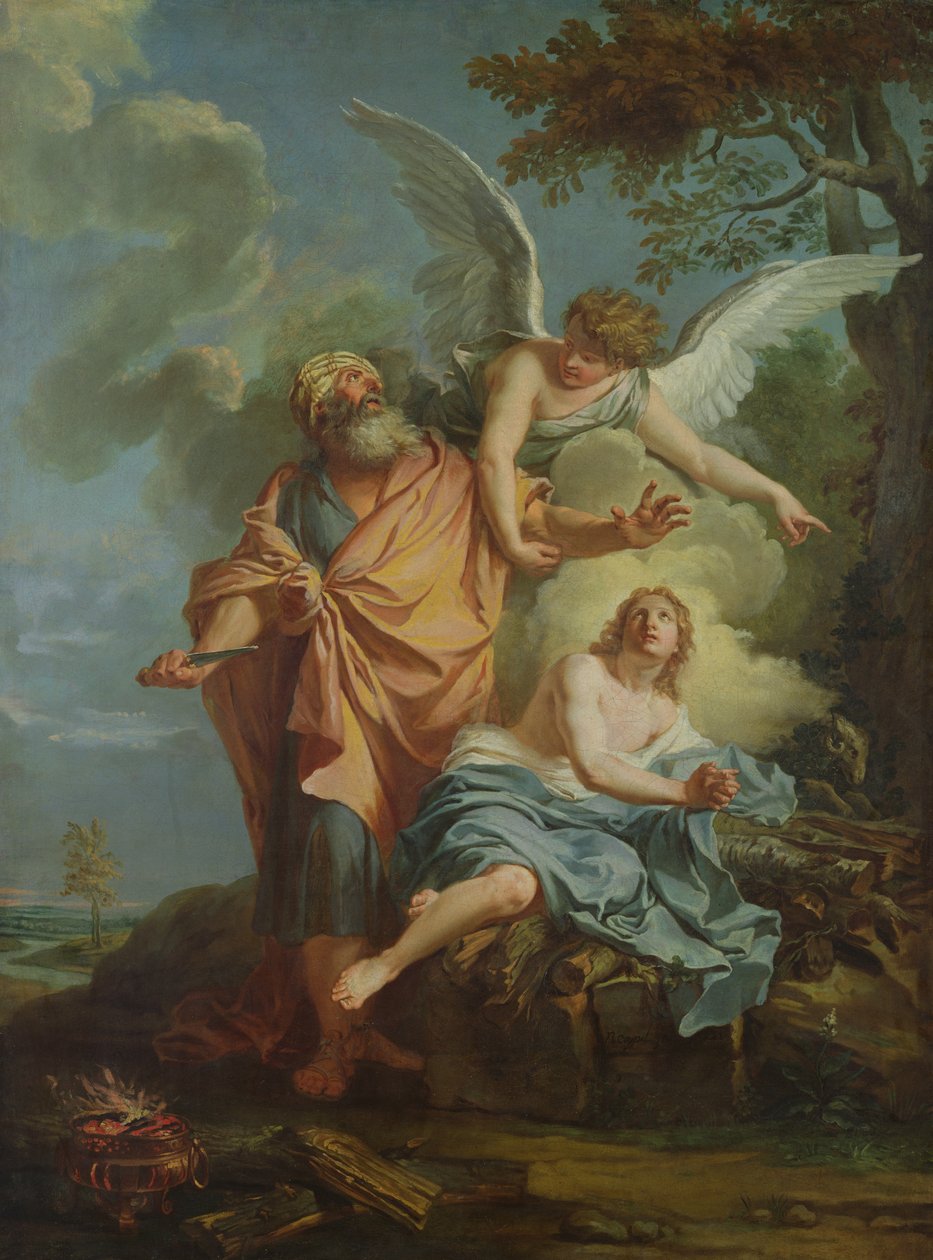 Ábrahám áldoz alkotó: Charles Antoine Coypel