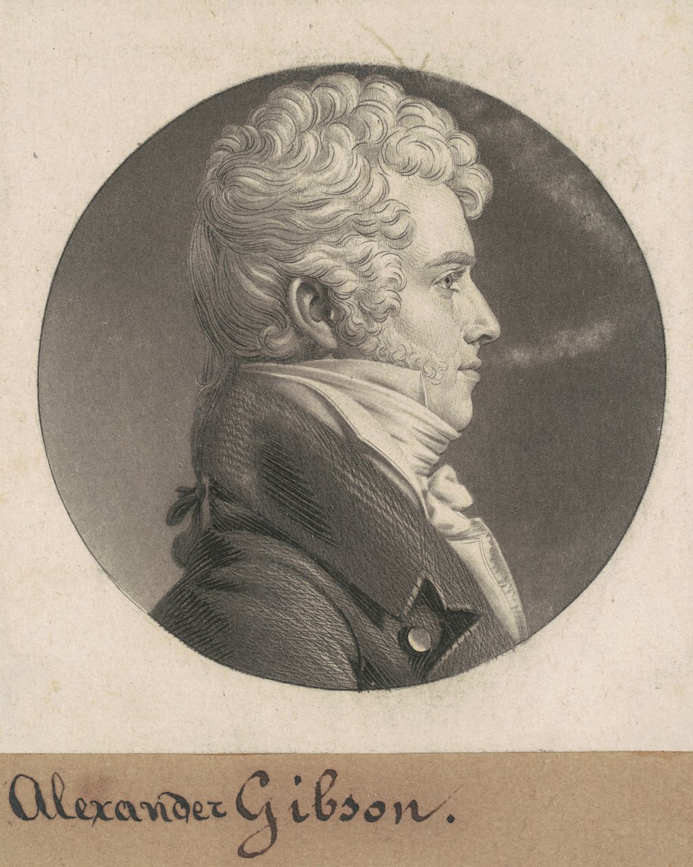 Alexander Gibson alkotó: Charles B. J. Févret de Saint Mémin