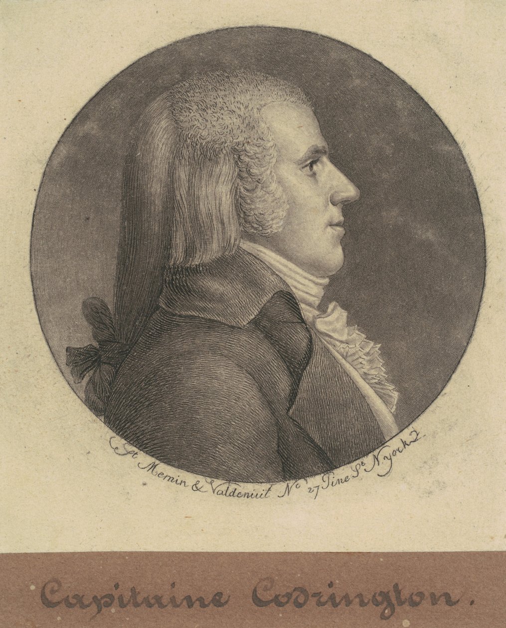 Codrington kapitány alkotó: Charles B. J. Févret de Saint Mémin