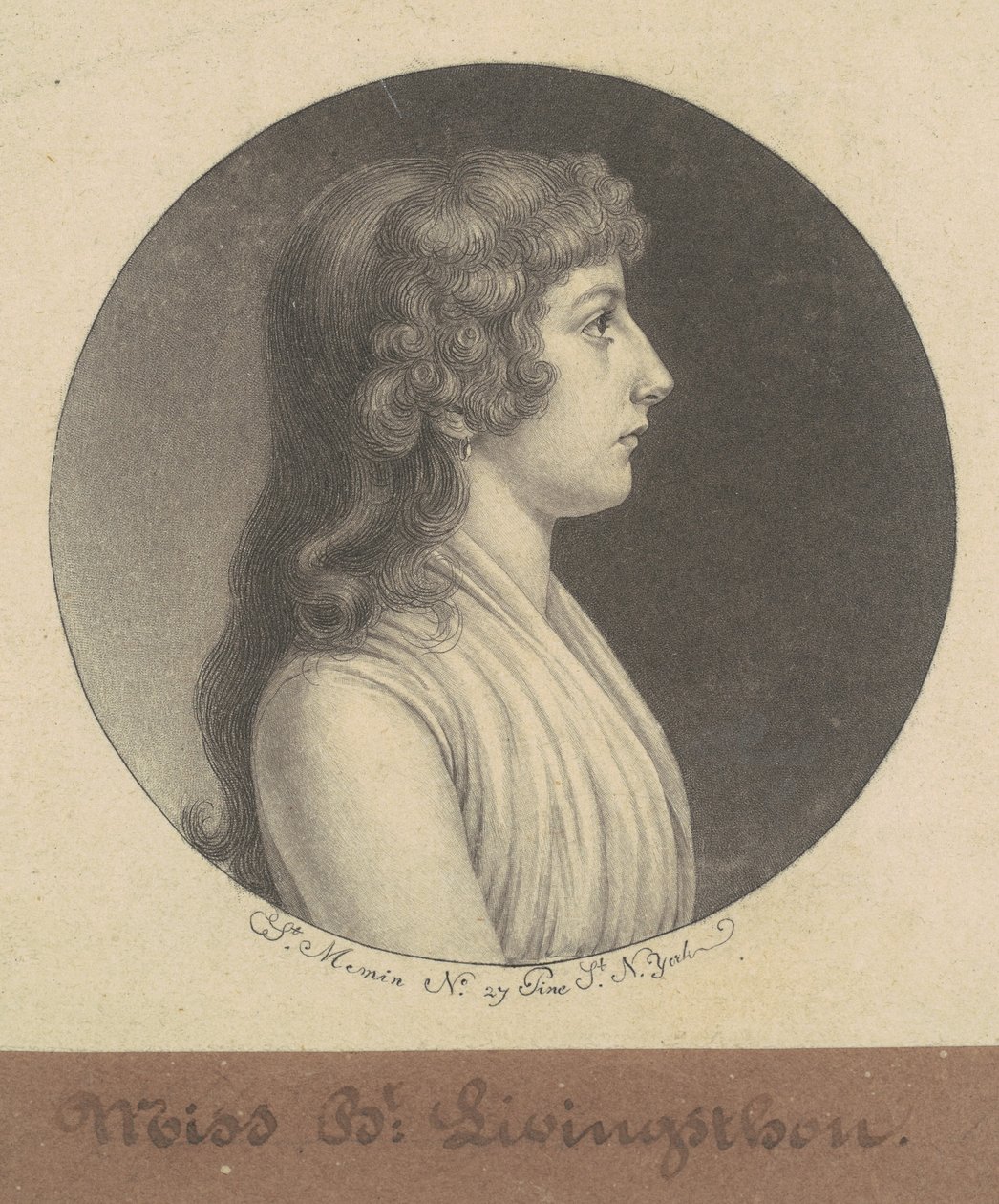 Elizabeth Livingston alkotó: Charles B. J. Févret de Saint Mémin