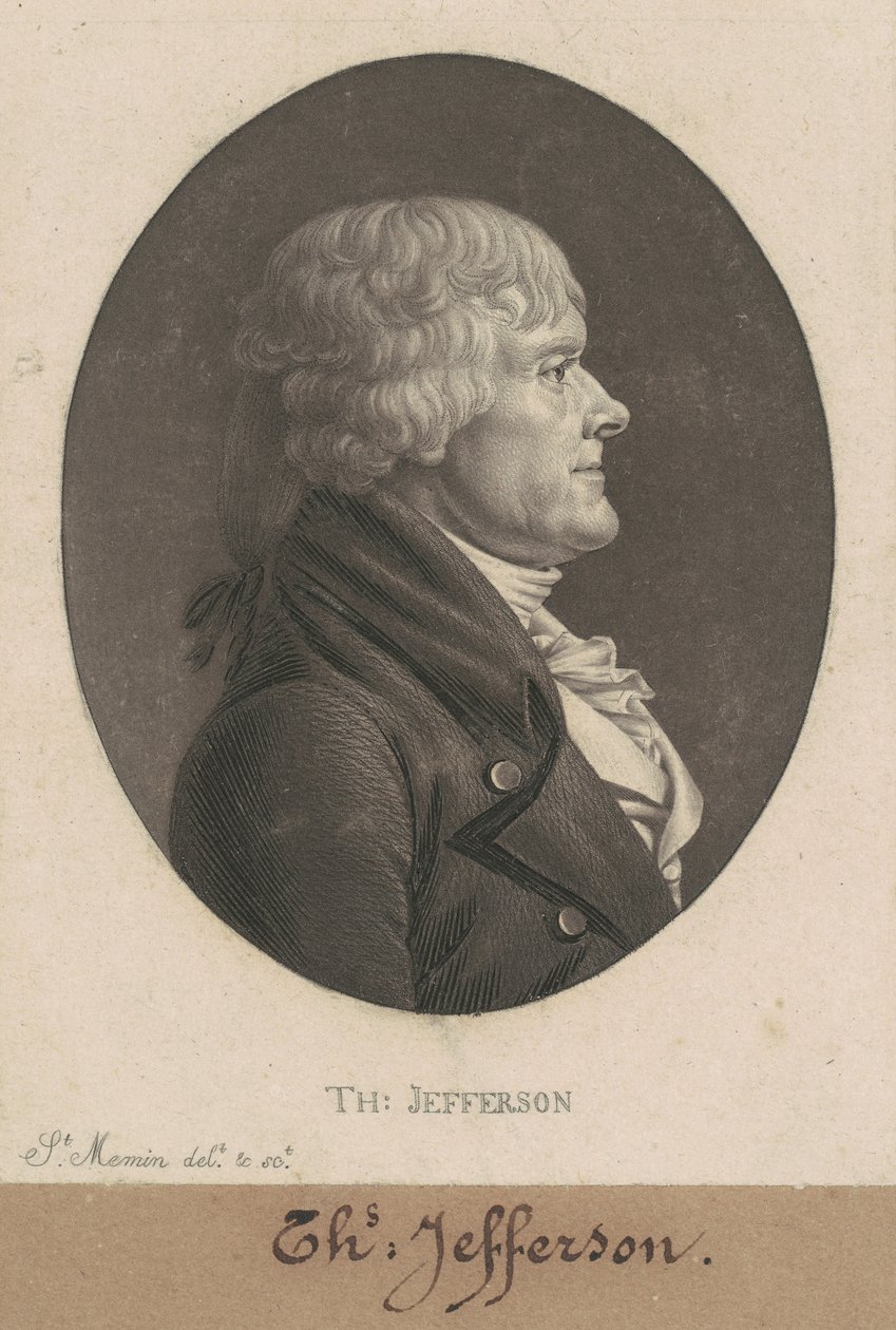 Thomas Jefferson alkotó: Charles B. J. Févret de Saint Mémin