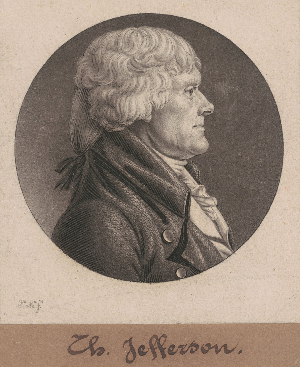 Thomas Jefferson alkotó: Charles B. J. Févret de Saint Mémin