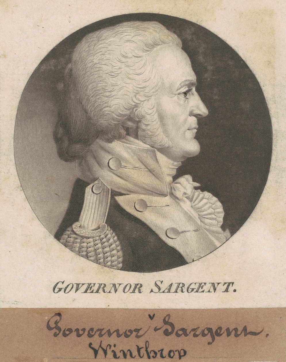 Winthrop Sargent alkotó: Charles B. J. Févret de Saint Mémin