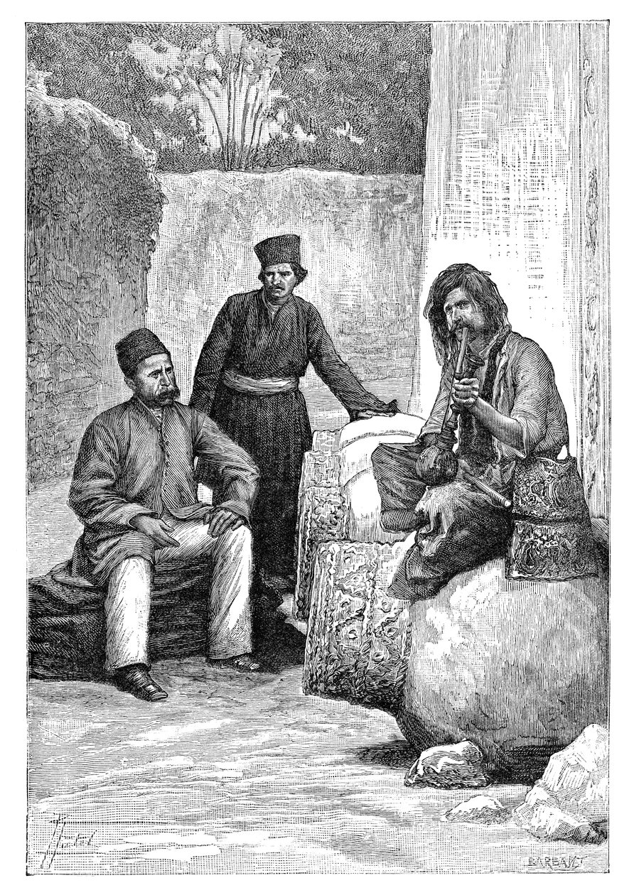 perzsa férfiak, 1895. alkotó: Charles Barbant