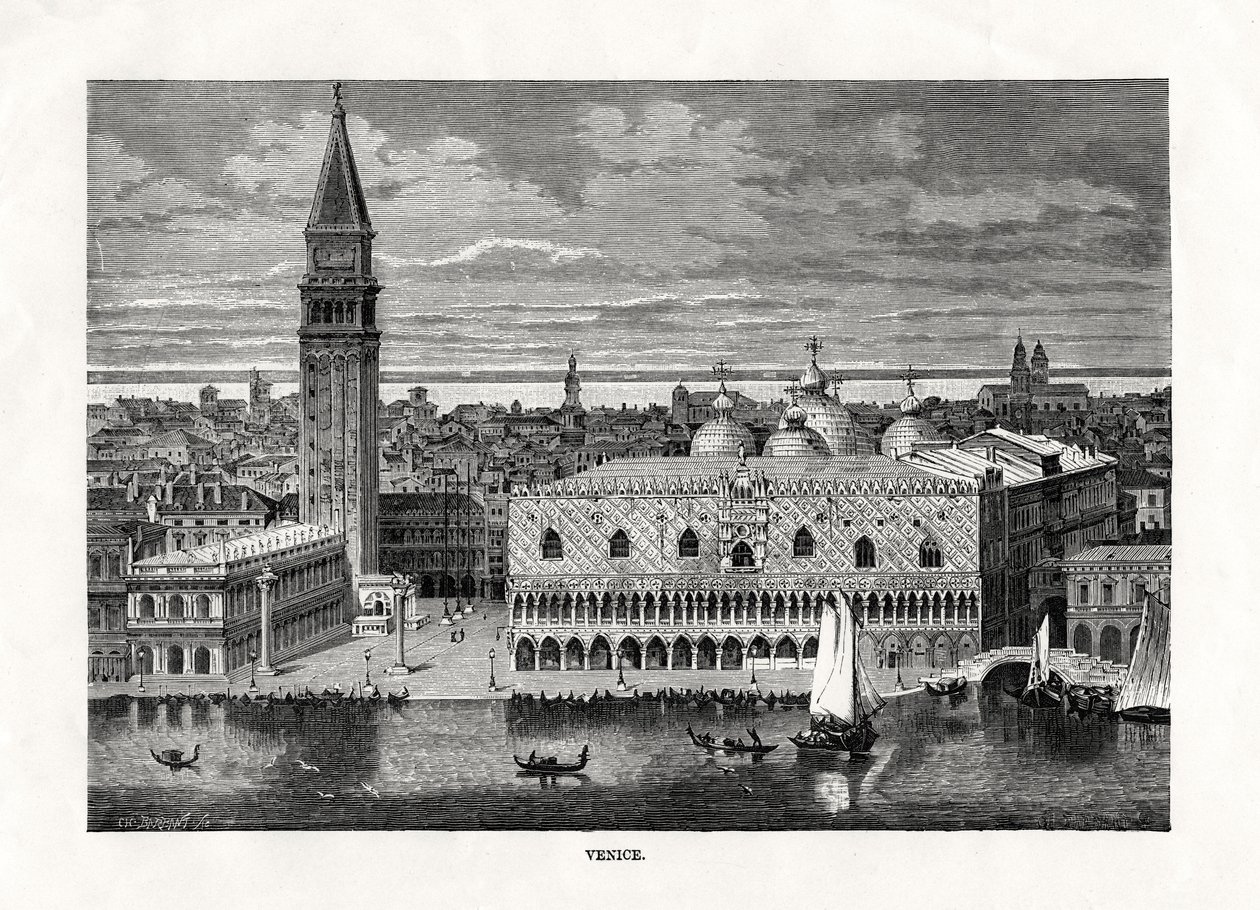 Velence, Olaszország, 1879 alkotó: Charles Barbant