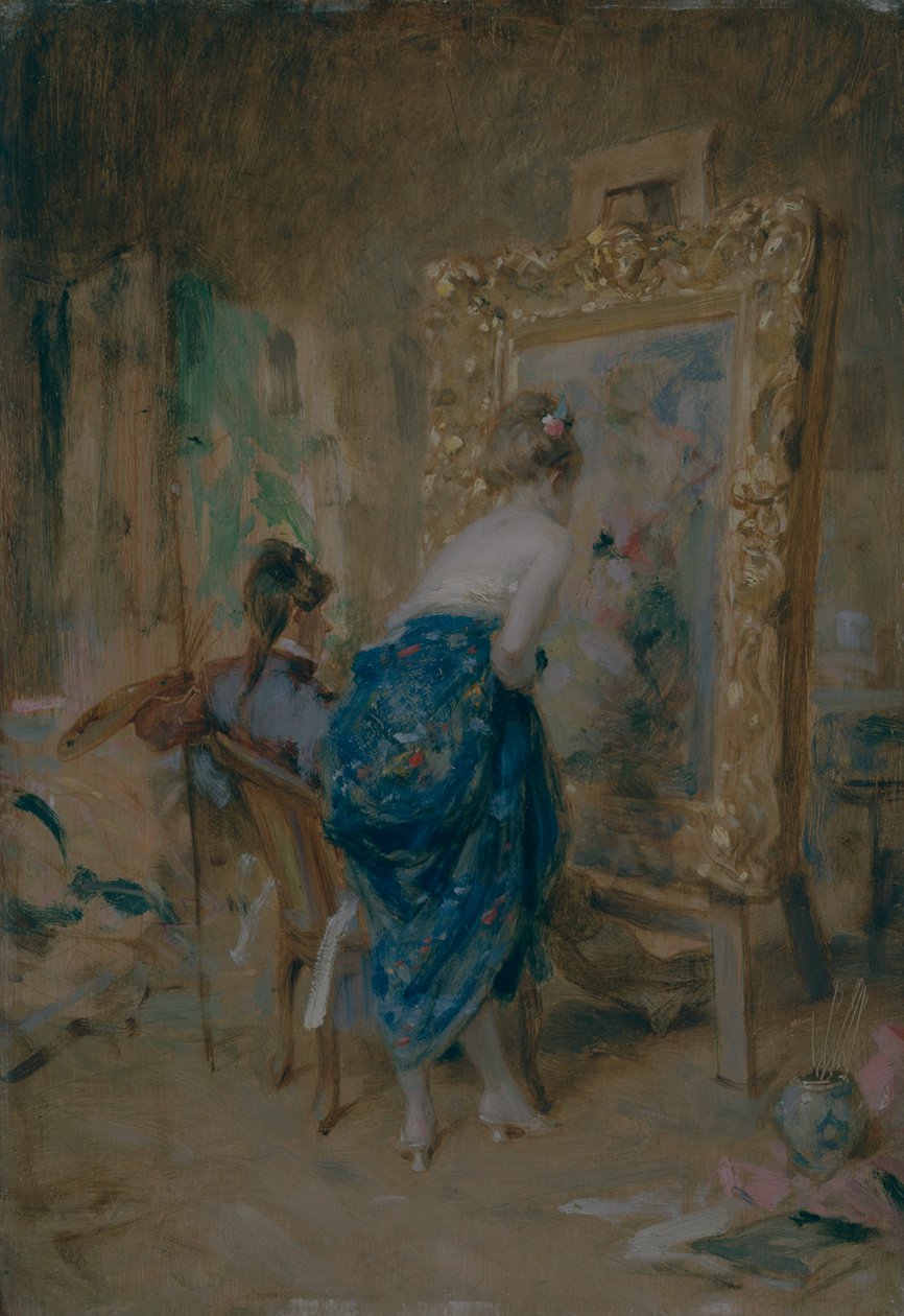 "A művész modellje", 1874. alkotó: Charles Bargue