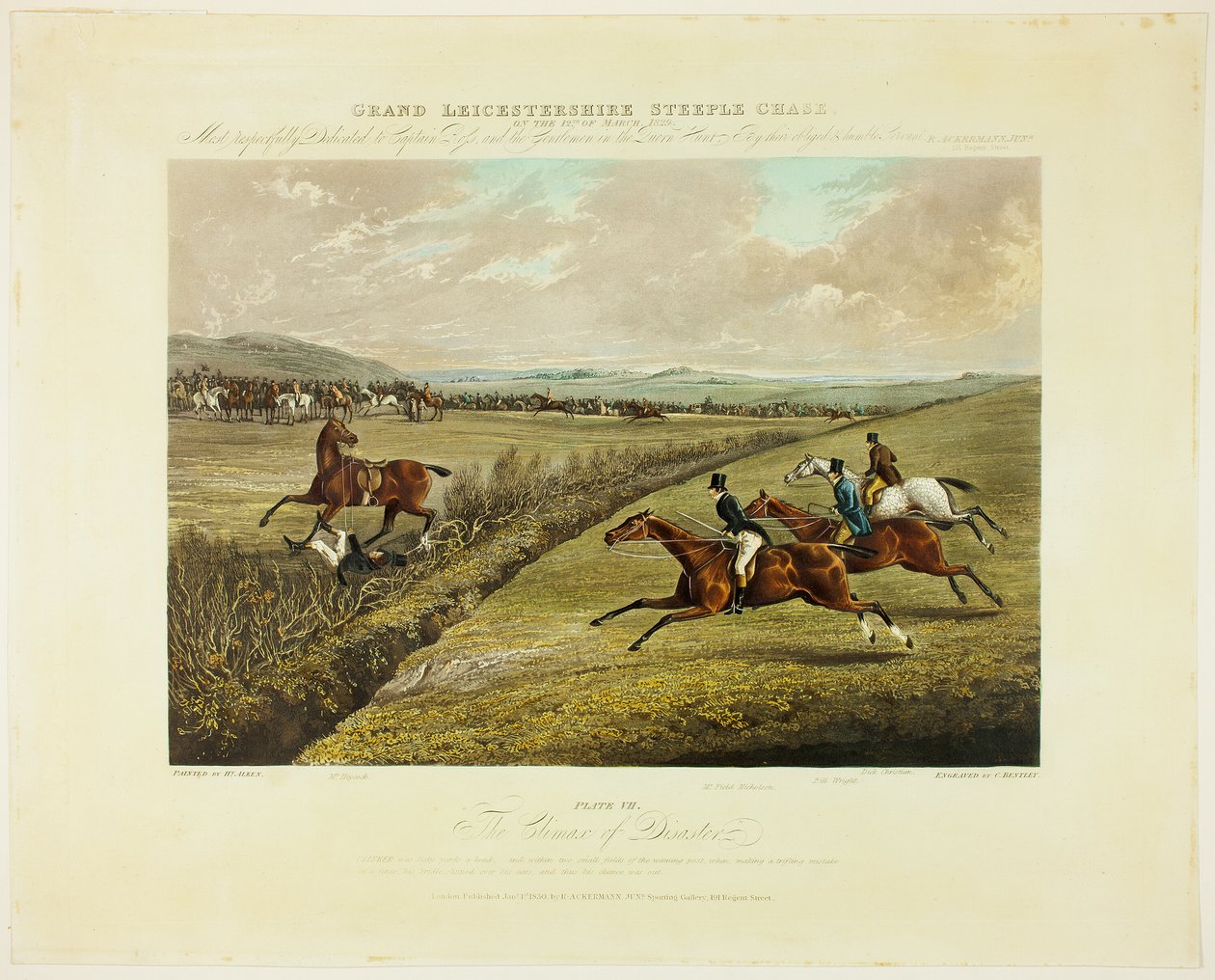 Climax of Disaster, a Grand Leicestershire Steeplechase-ből alkotó: Charles Bentley