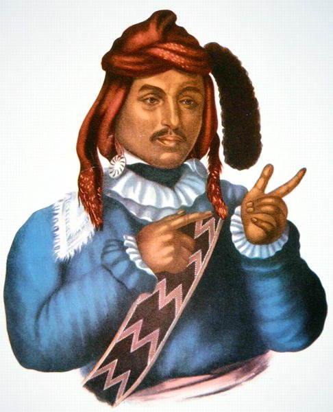 Itcho Tustenneggee főnök alkotó: Charles Bird King