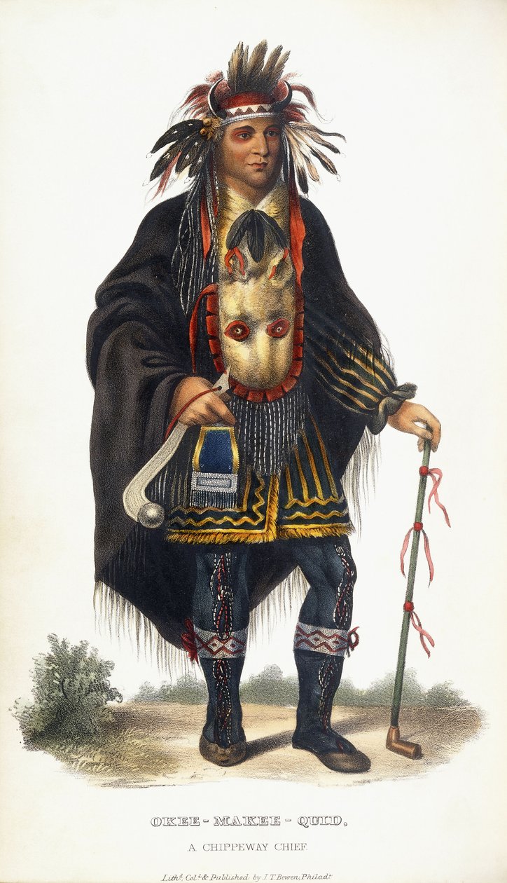 Okee-Makee-Quid, a Chippeway főnöke, 1854 alkotó: Charles Bird King
