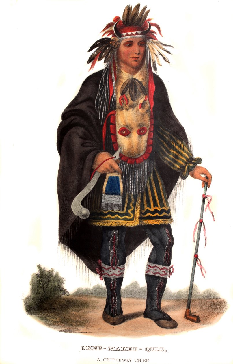 Okeemakeequid, a Chippeway főnöke alkotó: Charles Bird King