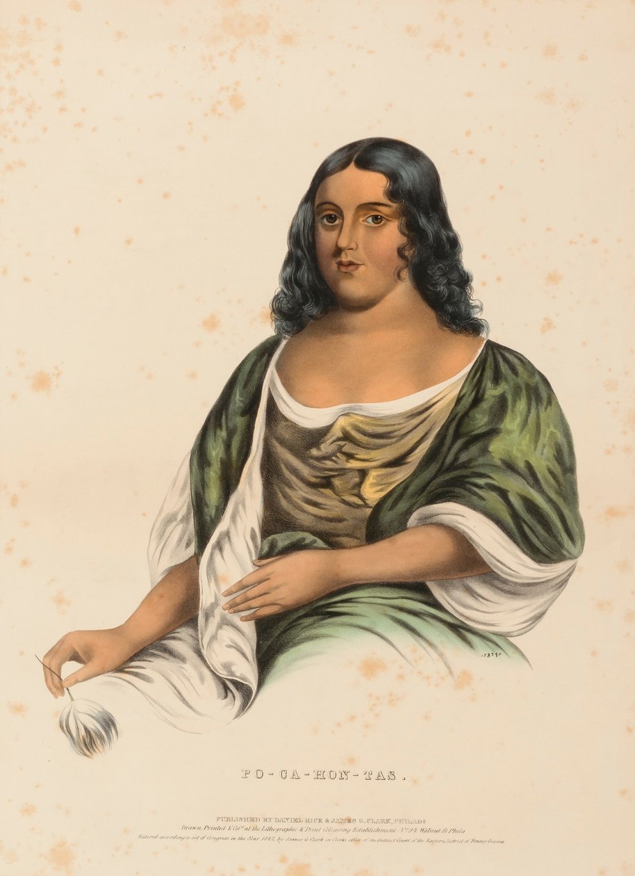 PO-CA-HON-TAS. alkotó: Charles Bird King