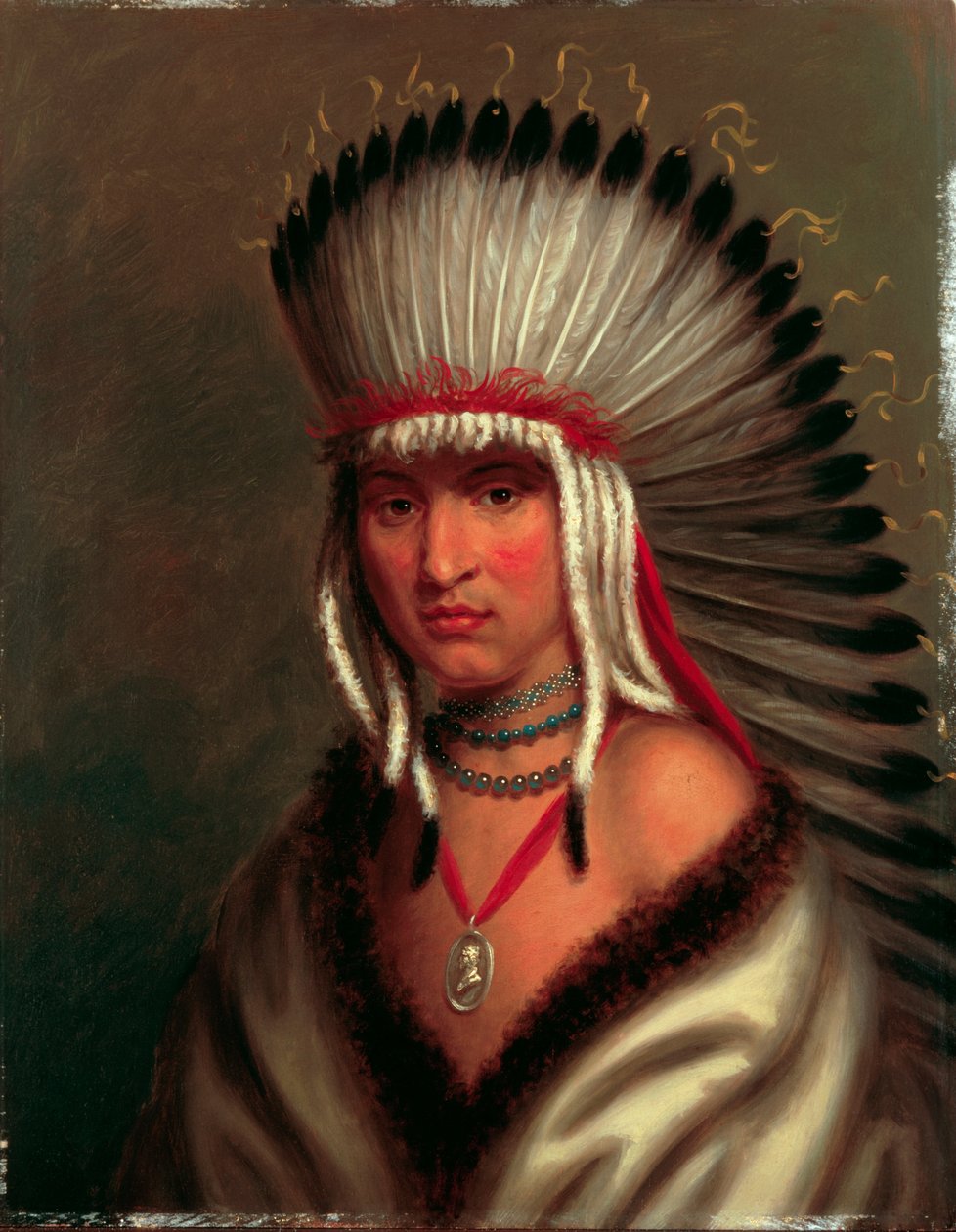 Petalesharro (Nagylelkű törzsfőnök), Pawnee alkotó: Charles Bird King