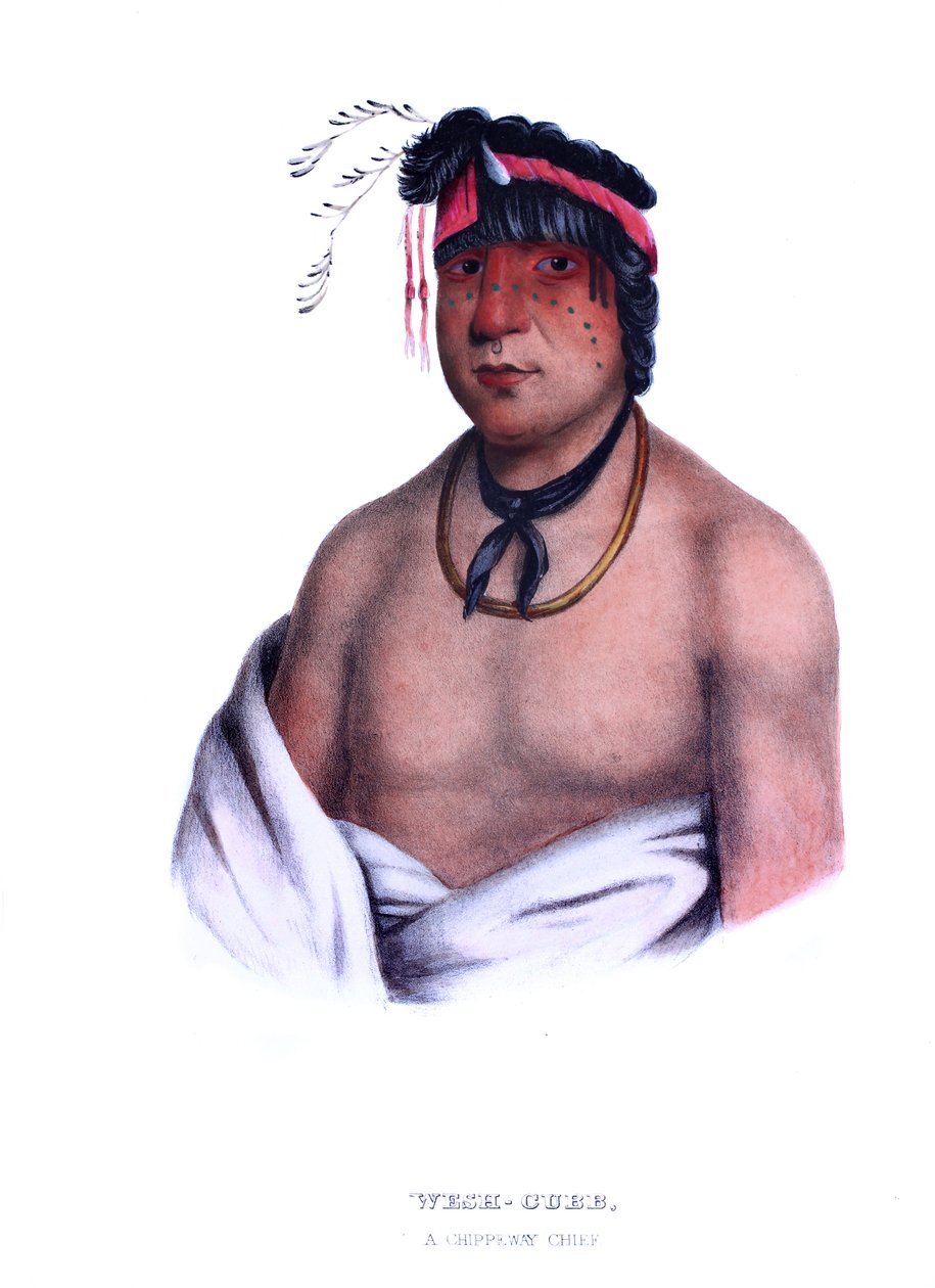 Weshcubb ("Az édes"), a Chippeway főnöke alkotó: Charles Bird King