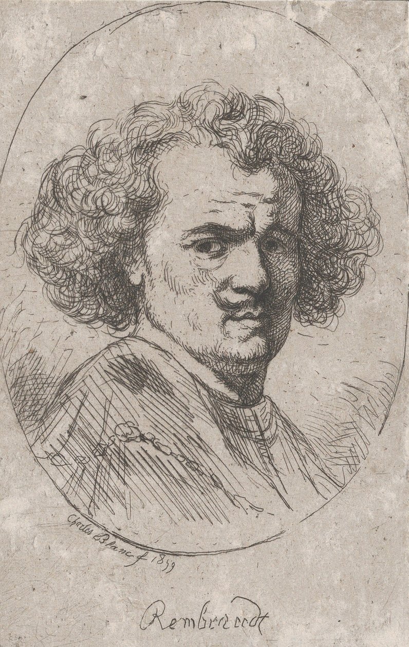 Rembrandt portréja, 1859. alkotó: Charles Blanc
