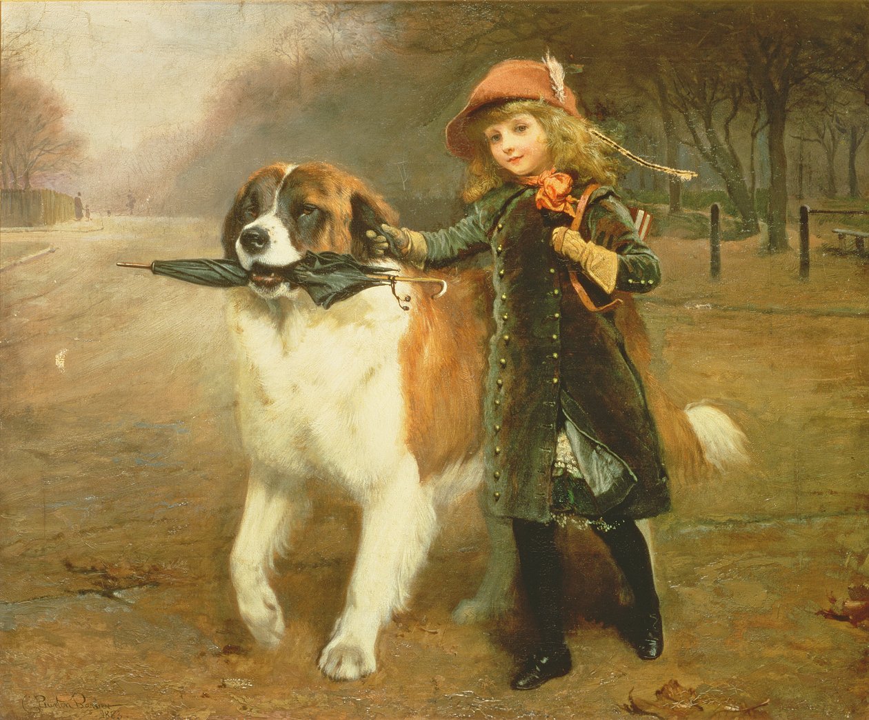 Iskolába, 1883 alkotó: Charles Burton