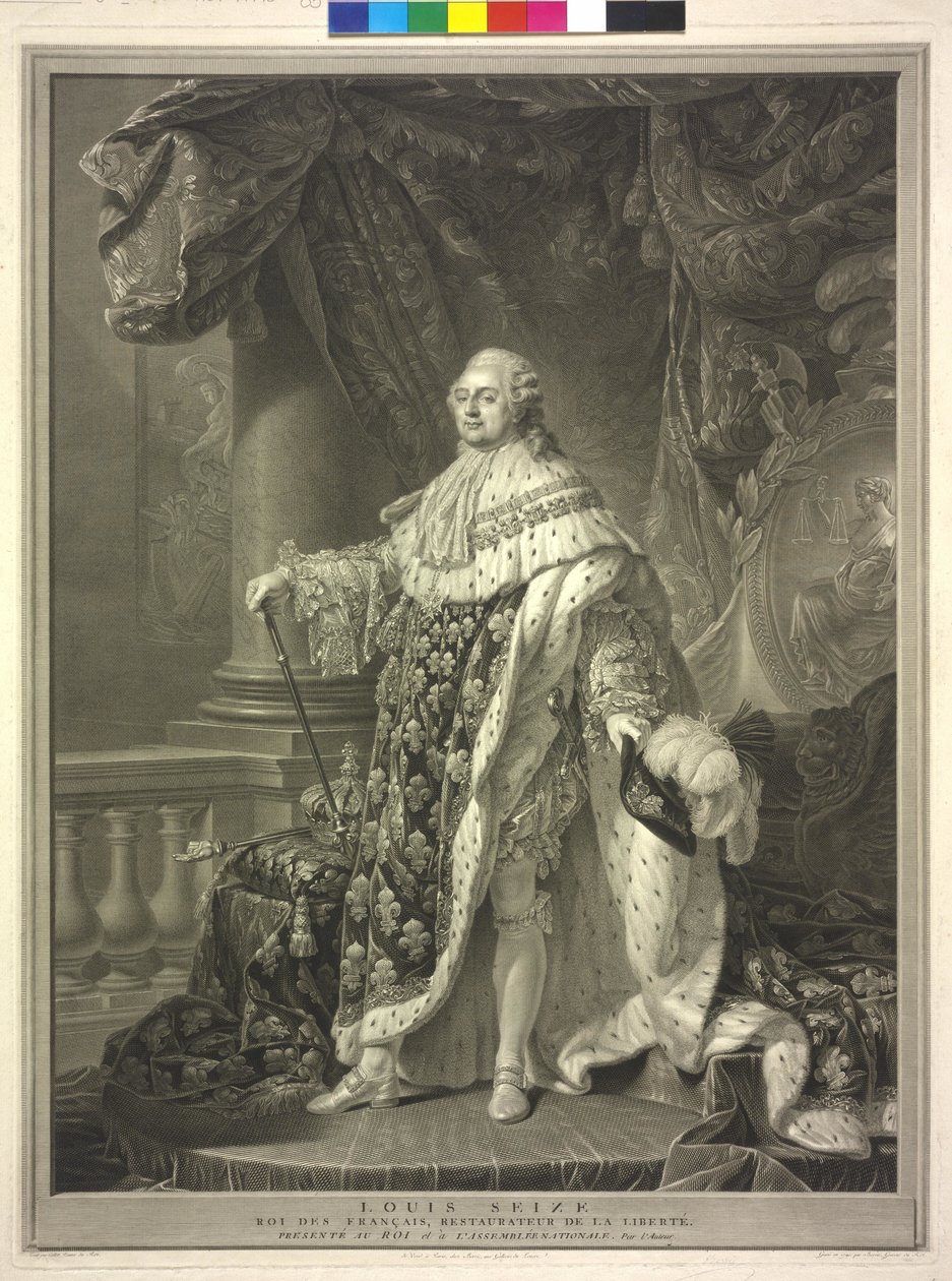 XVI. Lajos francia király alkotó: Charles Clément Bervic