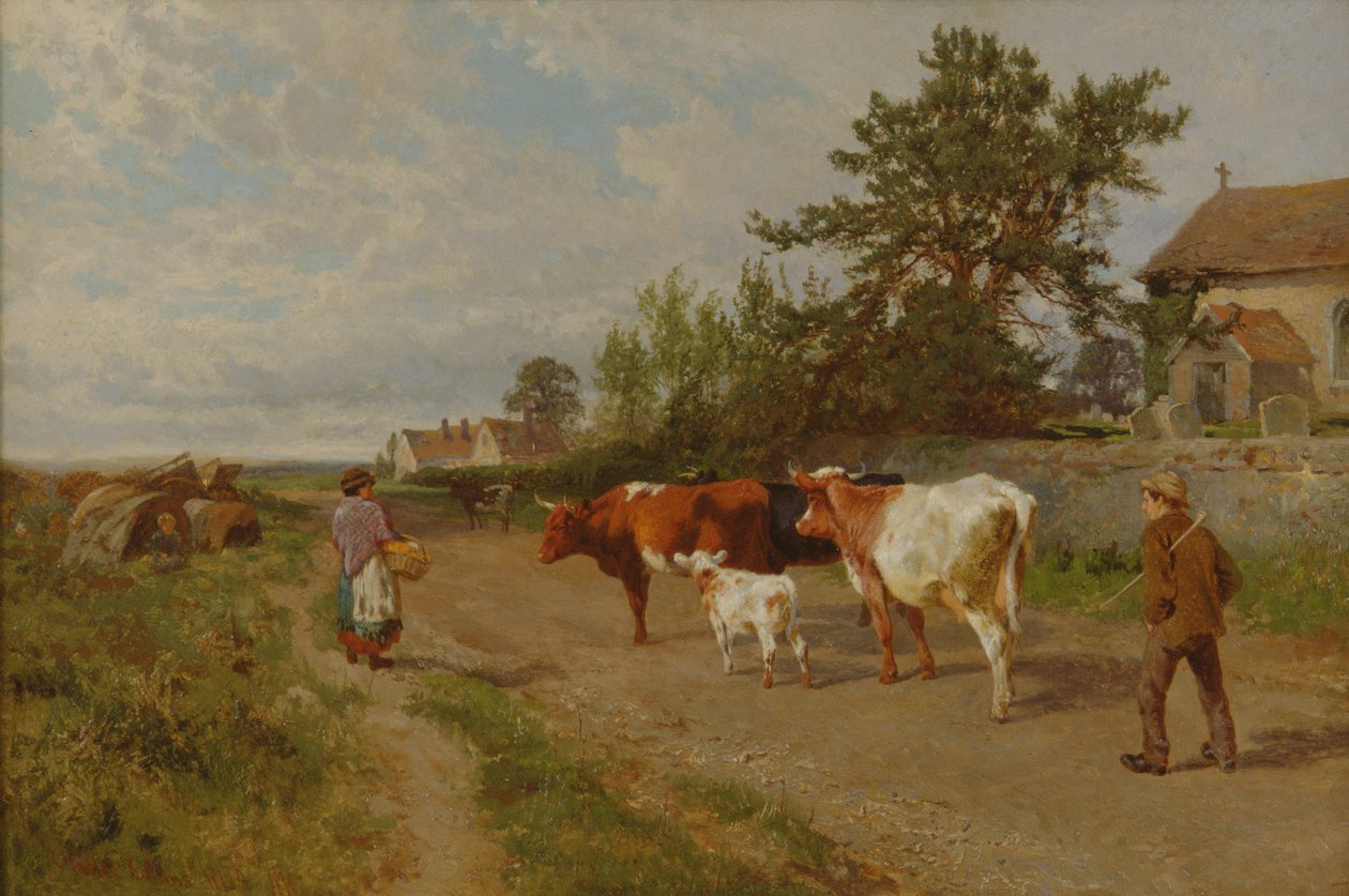Piacra megy, 1895 alkotó: Charles Collins