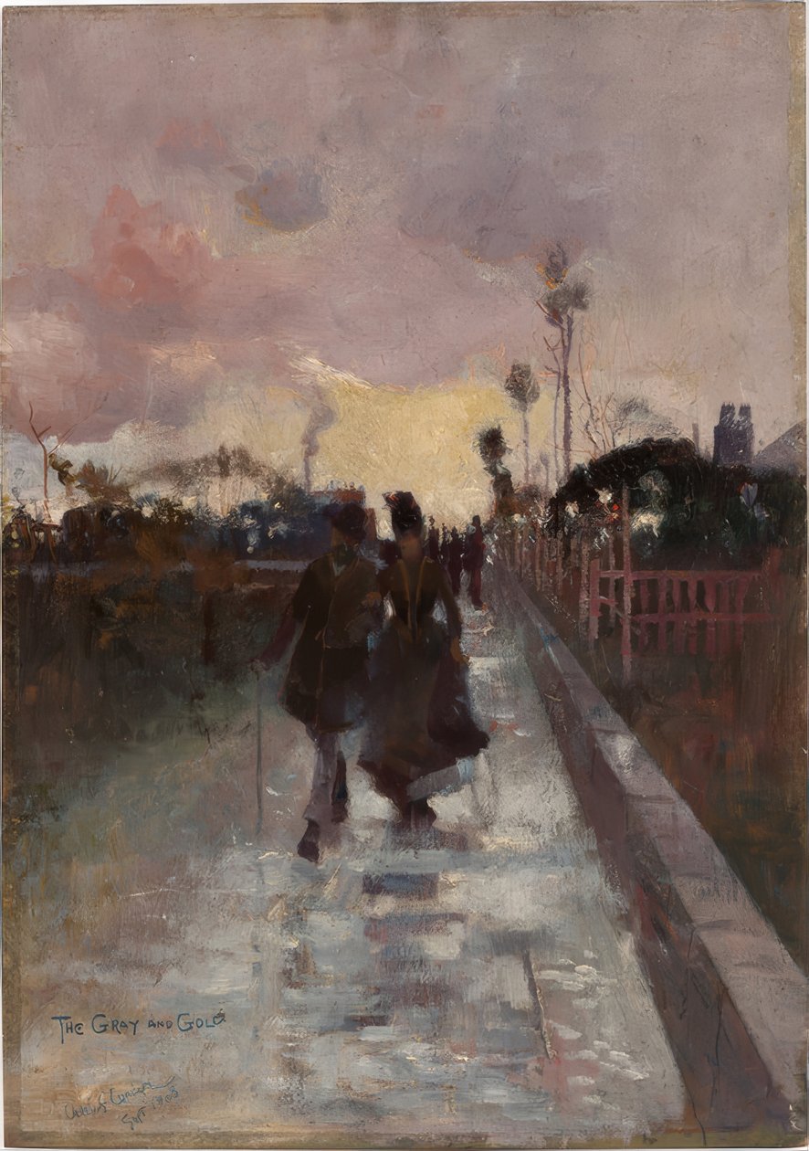 Hazamegyek (The Gray and Gold) alkotó: Charles Edward Conder