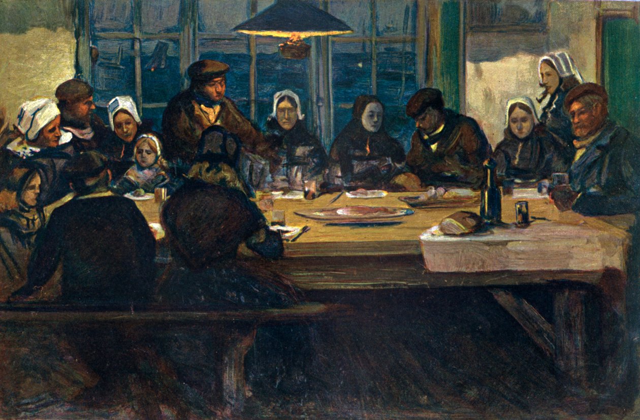 Isten étkezése, 1899. alkotó: Charles Cottet