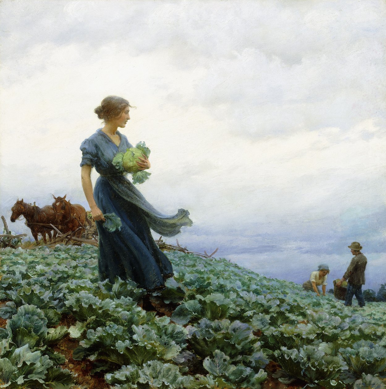 A káposztaföld alkotó: Charles Courtney Curran