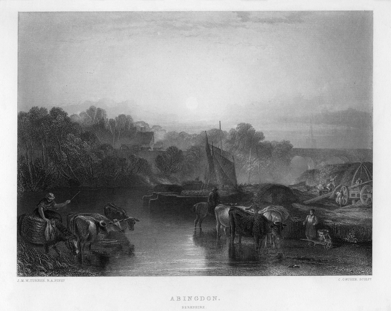 Abingdon, 19. század. alkotó: Charles Cousen