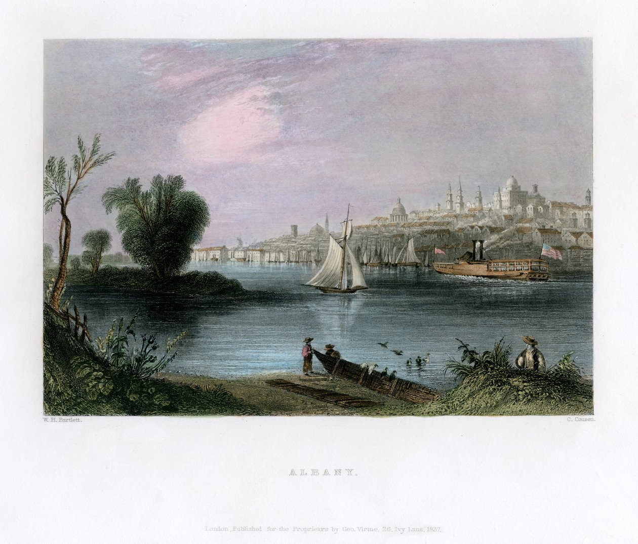 Albany, New York, USA, 1837. alkotó: Charles Cousen