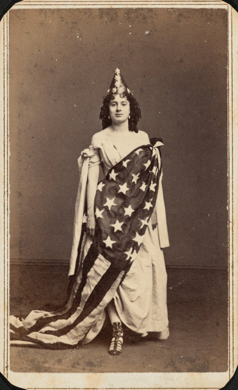 Isabelle "Belle" Freeman, 1860 körül (fénykép) alkotó: Charles D. Fredricks