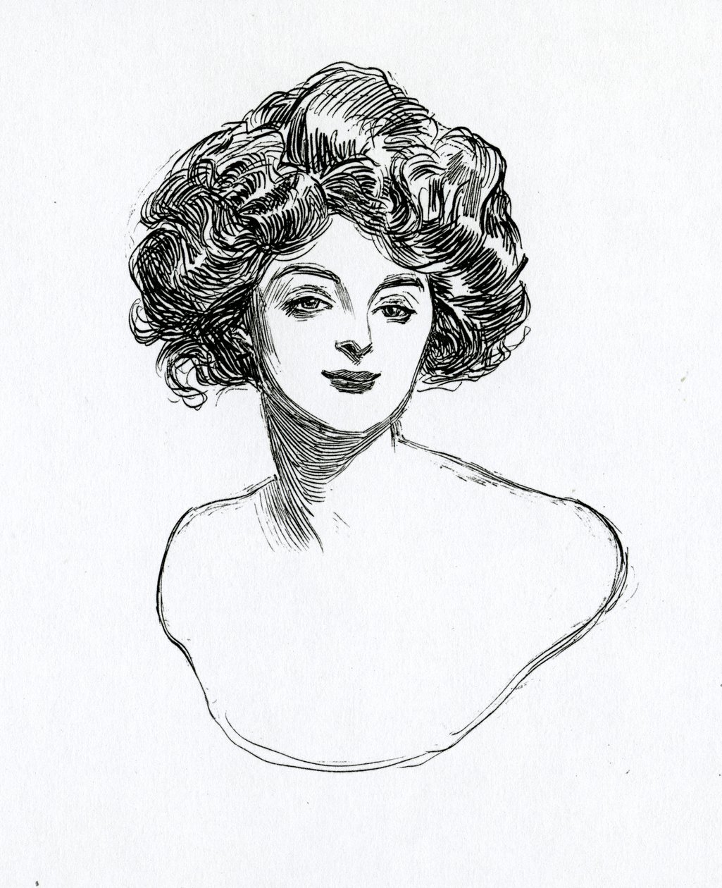Egy Gibson-lány, 1902 körül alkotó: Charles Dana Gibson