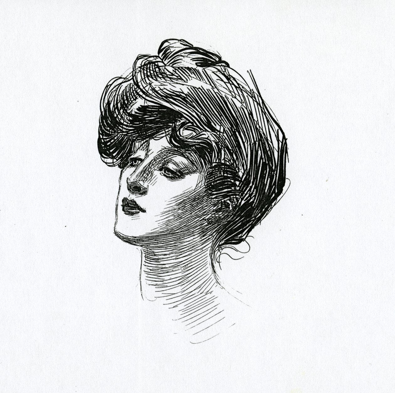 Egy Gibson-lány, 1902 körül alkotó: Charles Dana Gibson
