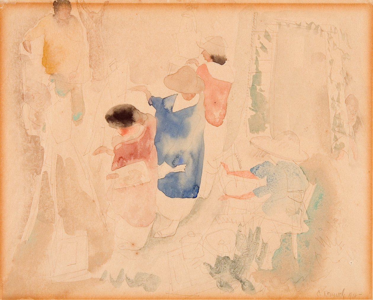 Művészek vázlat alkotó: Charles Demuth