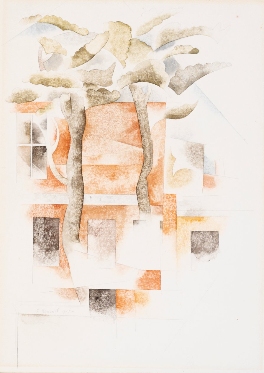 Bermuda: Házak a fákon keresztül alkotó: Charles Demuth