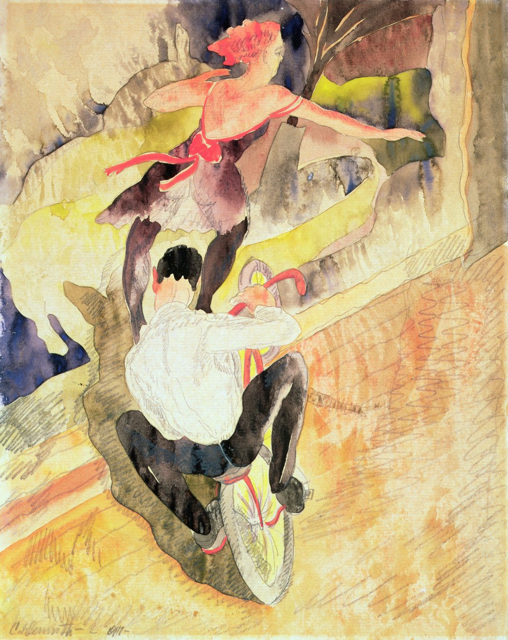 Kerékpáros akrobaták alkotó: Charles Demuth