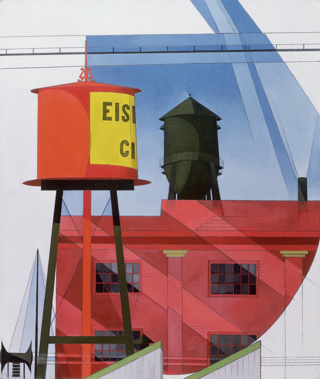 Buildings Abstraction, Lancaster, 1931 alkotó: Charles Demuth
