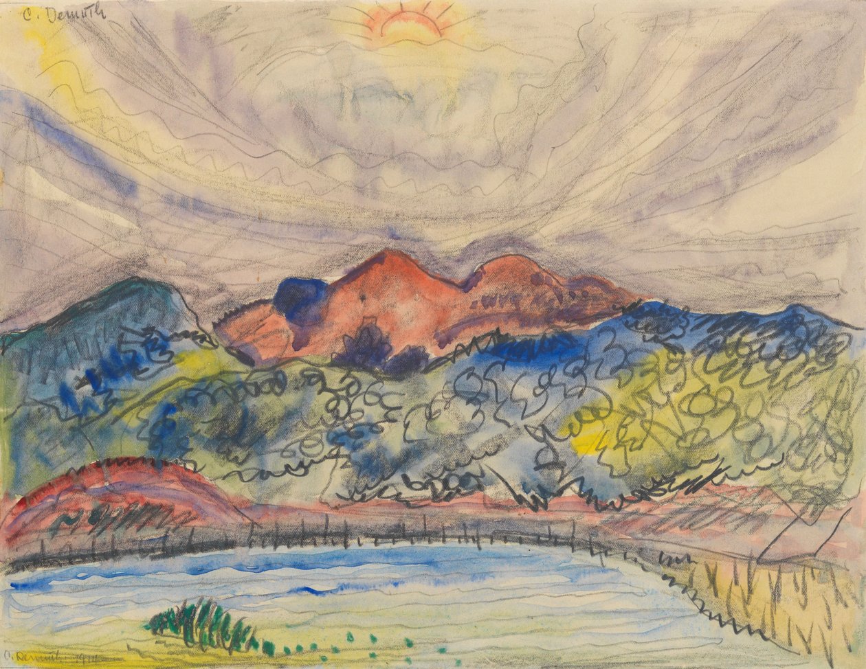 Korai táj, 1914 alkotó: Charles Demuth