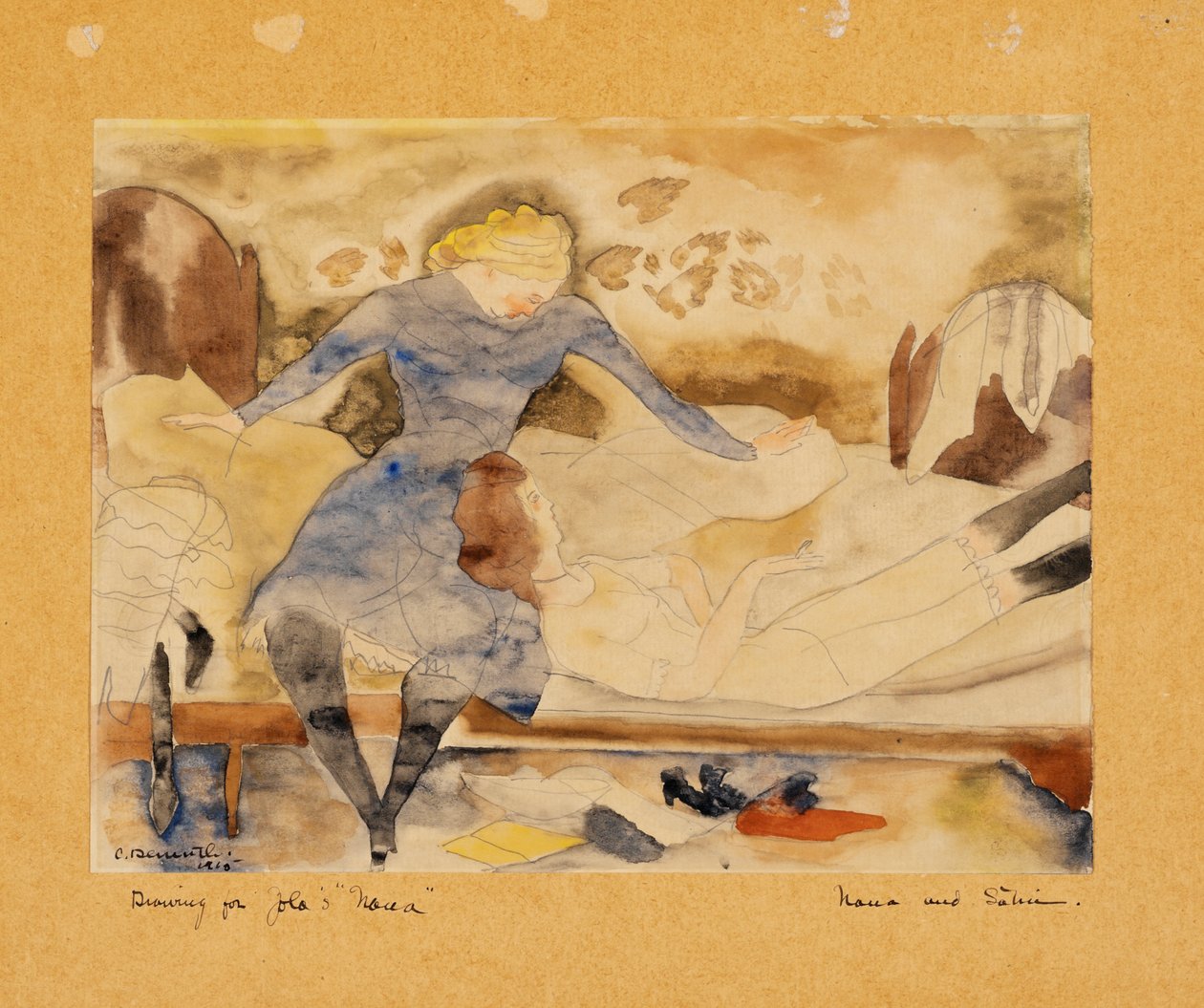 Nana meglátogatja barátját, Satint alkotó: Charles Demuth