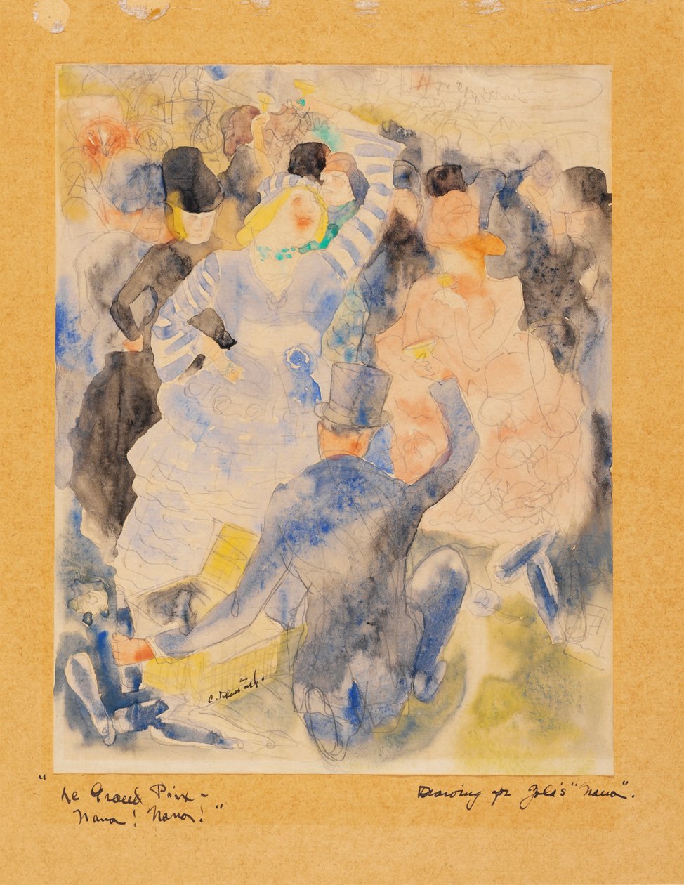 Naná a versenyeken alkotó: Charles Demuth
