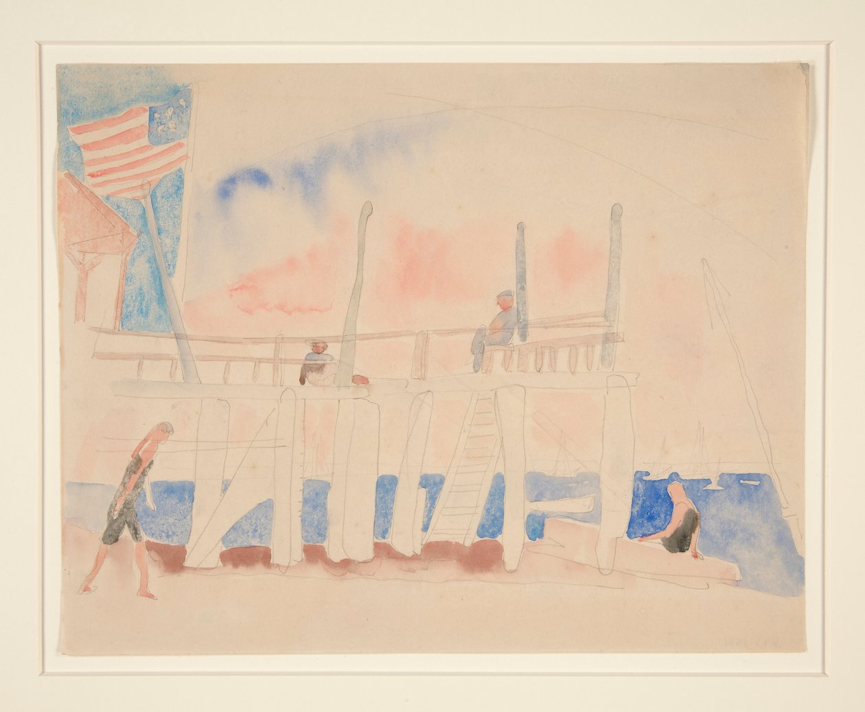 Móló Négy Figurával alkotó: Charles Demuth