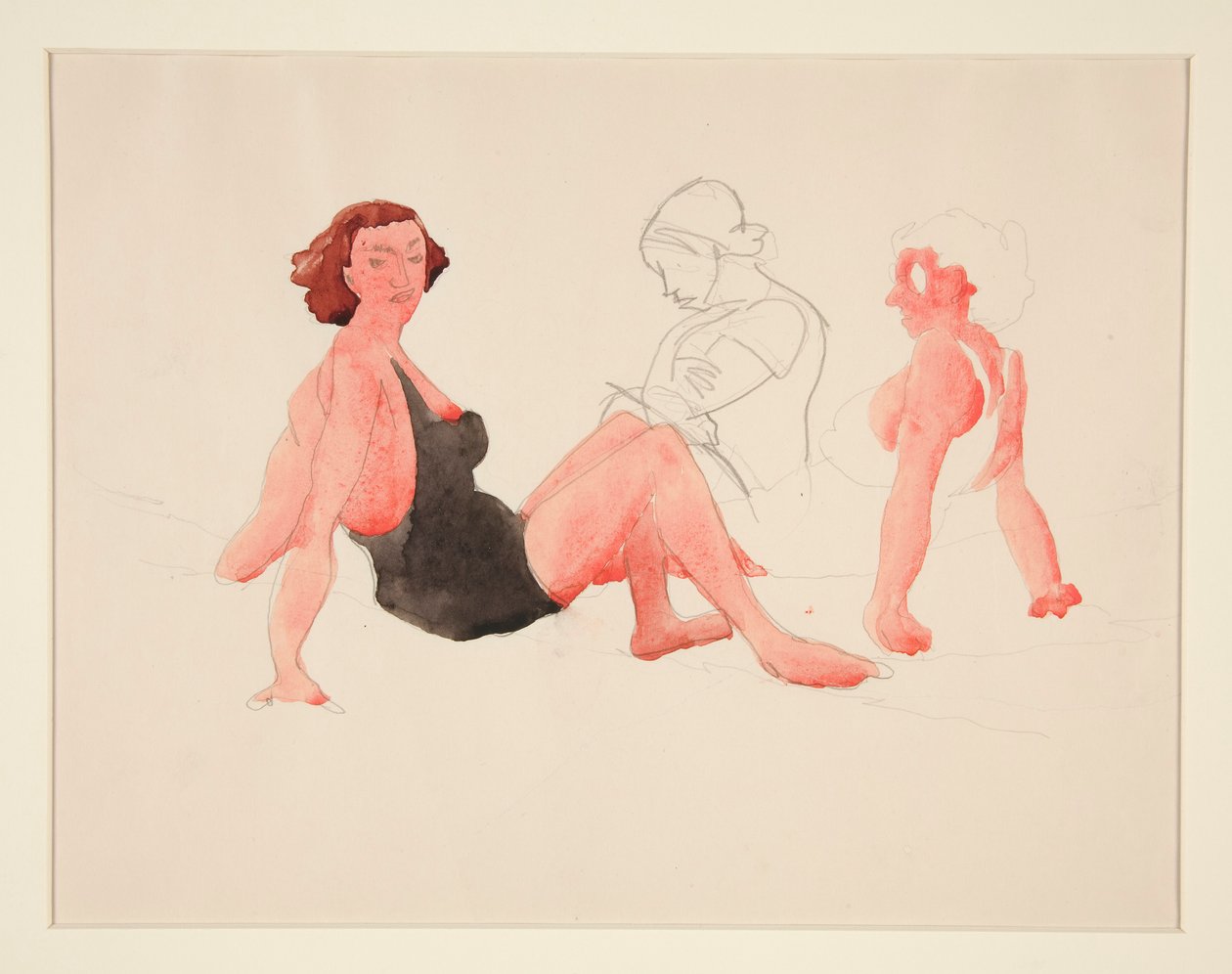 Három nő a tengerparton, Provincetown alkotó: Charles Demuth