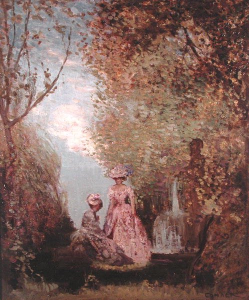 Forest Glade (olaj) alkotó: Charles Edward Conder
