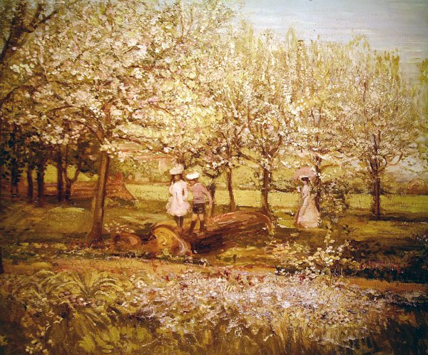 The Orchard (olaj, vászon) alkotó: Charles Edward Conder