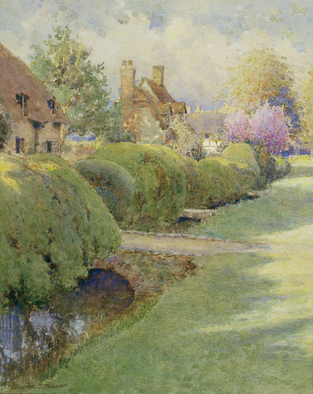 The Box Hedge, Warborough, Oxon alkotó: Charles Edwin Flower