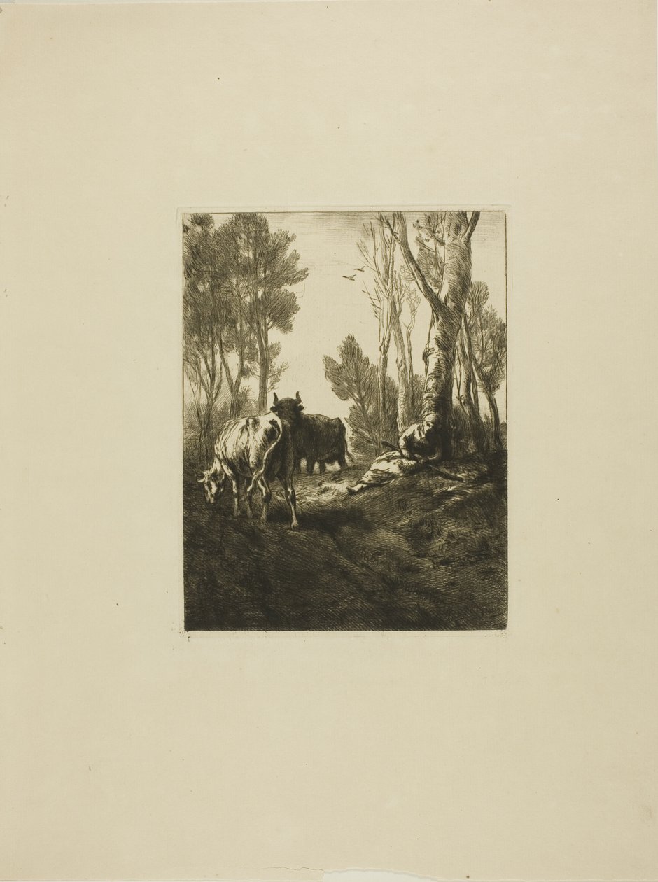 Tehénpásztor alkotó: Charles Emile Jacque